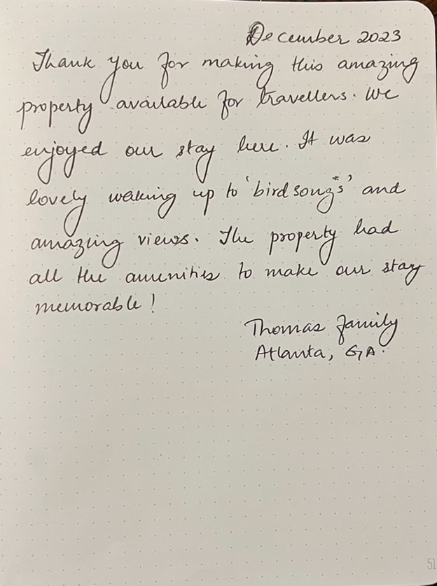 Guestbook note